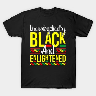 Black & Enlightened Melanin Pride Gift T-Shirt